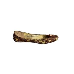 Sam Edelman Women's Brown Felicia Ballet Flats Size 10M Fall Print Casual Boho